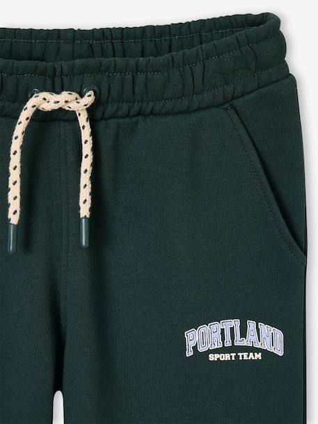 Joggingbroek jongen met print beige+dennen+marineblauw - vertbaudet enfant 
