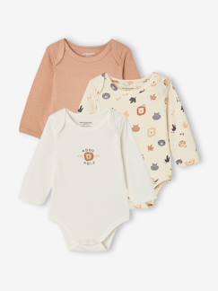 Baby-Body-Set van 3 babyrompers met lange mouwen