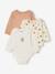 Set van 3 babyrompers met lange mouwen hazelnoot - vertbaudet enfant 