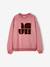 Sweater met print voor meisjes ecru+oudroze - vertbaudet enfant 