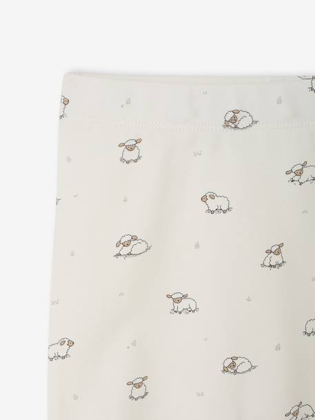 Set van 2 babybroekjes met voetjes cappuccino - vertbaudet enfant 