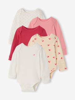 -Set van 5 babybody's met lange mouwen