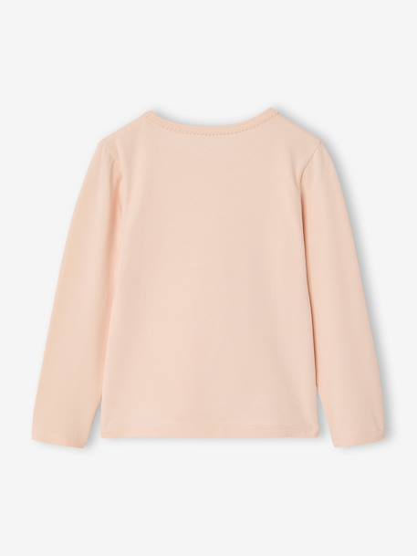 Set van 3 meisjesshirts met lange mouwen oudroze - vertbaudet enfant 