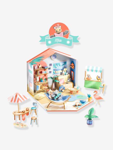 Creatieve set Mi house DJECO groen+rood+rozen - vertbaudet enfant 