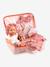 Koffer van Vanille, pop + accessoires DJECO blauw+rozen+wit - vertbaudet enfant 