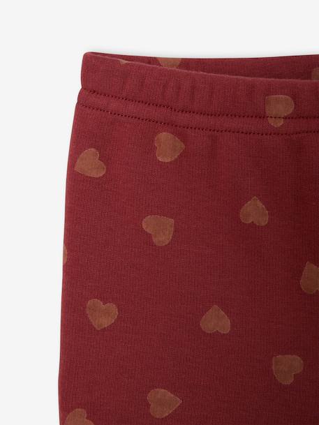 Gevoerde baby legging in fleece mesh nachtblauw+roze (poederkleur)+terracotta - vertbaudet enfant 