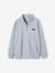 Fleece sweater jongen met opstaande kraag gemêleerd grijs - vertbaudet enfant 