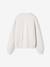 Meisjessweater met print chocoladebruin+grijs - vertbaudet enfant 