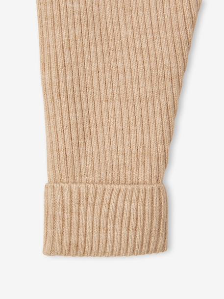 Set met shirt en broek voor baby's van tricot beige+blauwgroen+saliegroen+wit - vertbaudet enfant 