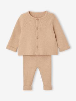 -Set met shirt en broek voor baby's van tricot