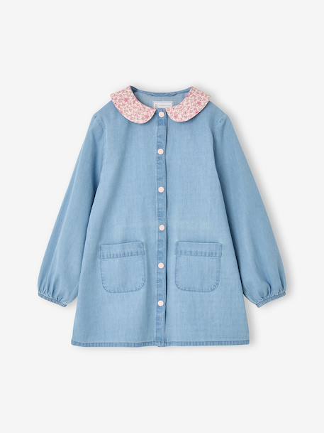 Personaliseerbare meisjesschort jeansblauw - vertbaudet enfant 