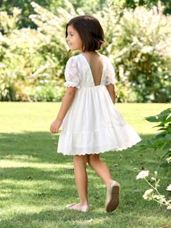 -Bohemian jurk voor meisjes met kanten mouwen