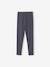 Set van 2 Basics meisjesleggings donkergrijs+indigoblauw+kaki+rozenhout+saliegroen - vertbaudet enfant 