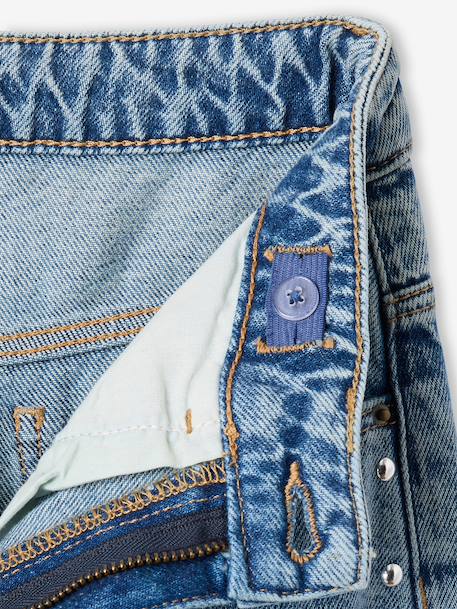 Ballonjeans voor meisjes middenblauw - vertbaudet enfant 