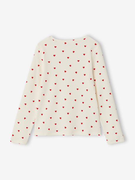 Set van 3 meisjes T-shirts met lange mouwen ecru+inktblauw+vanille - vertbaudet enfant 