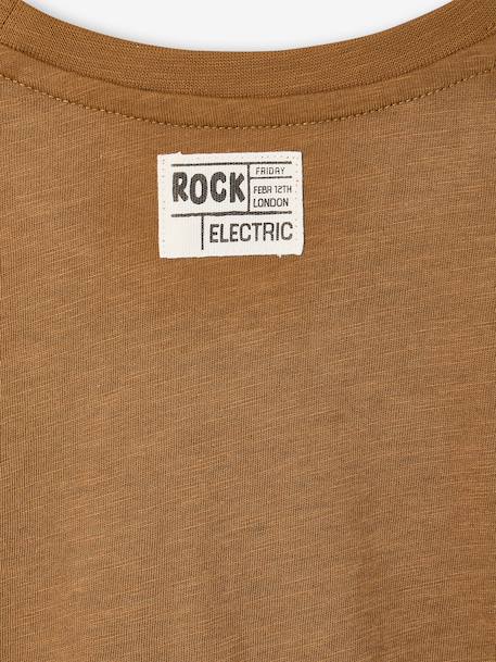 Jongensshirt met lange mouwen cappuccino - vertbaudet enfant 