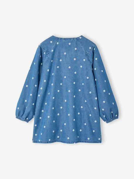 Personaliseerbare meisjesschort jeansblauw - vertbaudet enfant 