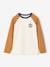Jongensshirt met lange mouwen bordeauxrood+okergeel+saliegroen - vertbaudet enfant 