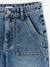 Wijde jeans met timmermanszakken voor meisjes JONEN denimgrijs+donkerblauw+middenblauw - vertbaudet enfant 