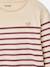 T-shirt met lange mouwen voor meisjes blauw, gestreept+pruim+saliegroen - vertbaudet enfant 