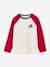 Jongensshirt met lange mouwen bordeauxrood+okergeel+saliegroen - vertbaudet enfant 