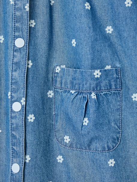 Personaliseerbare meisjesschort jeansblauw - vertbaudet enfant 