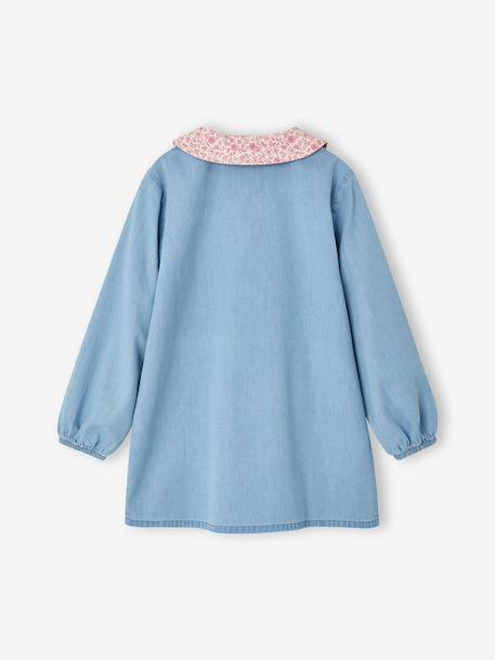 Personaliseerbare meisjesschort jeansblauw - vertbaudet enfant 