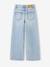 Wijde broek denim voor meisjes denimgrijs+lichtblauw+middenblauw - vertbaudet enfant 