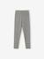 Set van 2 Basics meisjesleggings donkergrijs+indigoblauw+kaki+rozenhout+saliegroen - vertbaudet enfant 