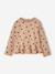 Meisjesblouse met lange mouwen rozenhout+taupe - vertbaudet enfant 
