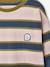 Gestreept T-shirt met dubbellook middenblauw - vertbaudet enfant 