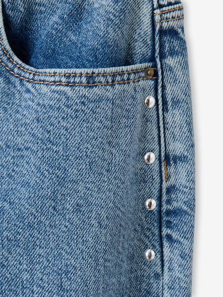 Ballonjeans voor meisjes middenblauw - vertbaudet enfant 