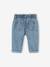 Mom jeans met borduursel voor babymeisjes stone - vertbaudet enfant 