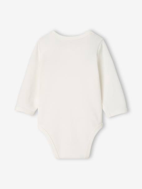 Set van 3 babybody's met lange mouwen ecru - vertbaudet enfant 
