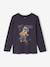 Jongensshirt met lange mouwen bordeauxrood+gemêleerd wit+leigrijs - vertbaudet enfant 