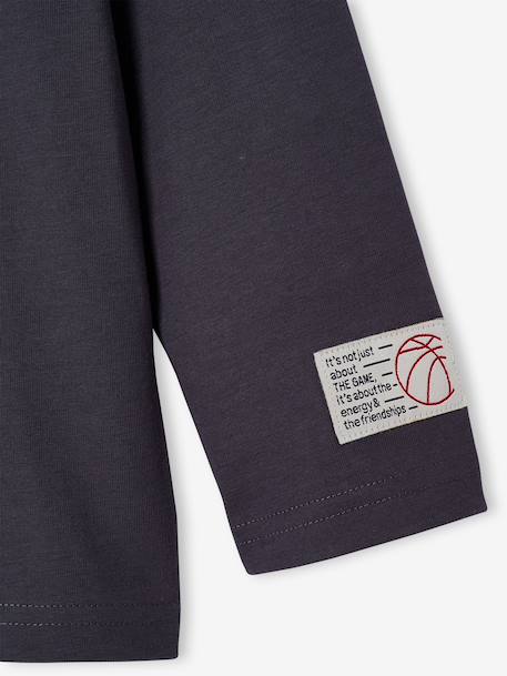Jongensshirt met lange mouwen leigrijs - vertbaudet enfant 