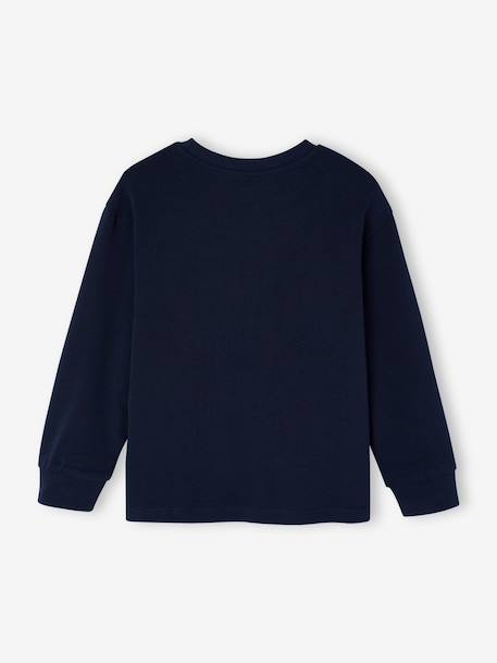 Jongensshirt met lange mouwen hazelnoot+marineblauw - vertbaudet enfant 