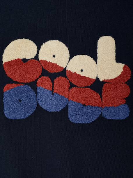 Jongensshirt met lange mouwen hazelnoot+marineblauw - vertbaudet enfant 