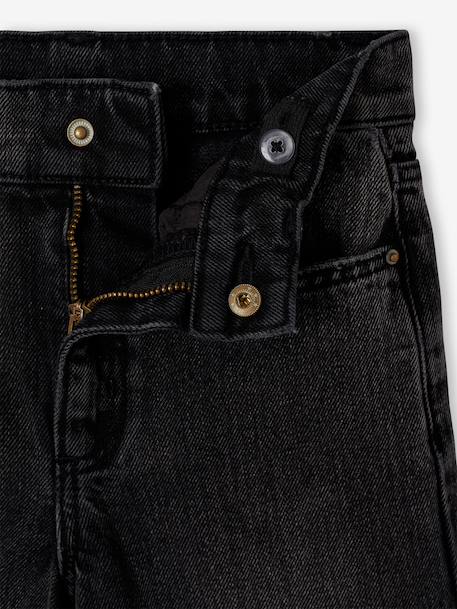 Ruime meisjesjeans MorphologiK met een smalle taille denimgrijs+donkerblauw+lichtblauw+middenblauw - vertbaudet enfant 