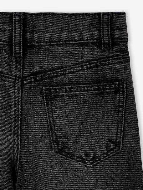 Ruime meisjesjeans MorphologiK met een smalle taille denimgrijs+donkerblauw+lichtblauw+middenblauw - vertbaudet enfant 