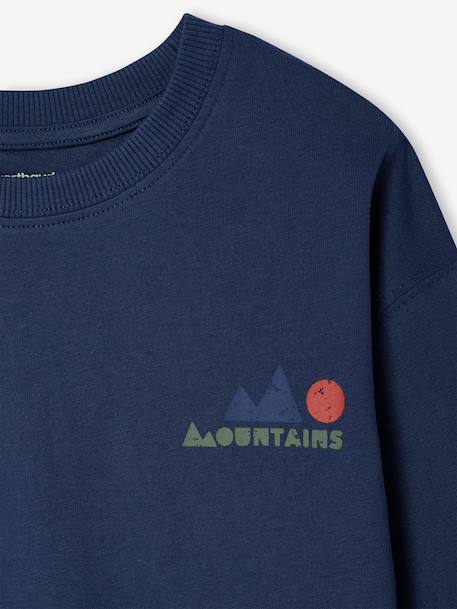 Jongensshirt met lange mouwen dennen+oceaanblauw+okergeel - vertbaudet enfant 