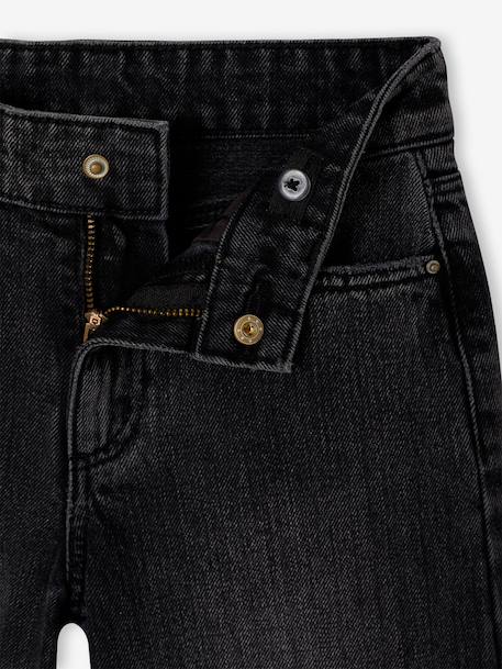 Wijde meisjesjeans medium lichaamsbouw denimgrijs+donkerblauw+lichtblauw+middenblauw - vertbaudet enfant 