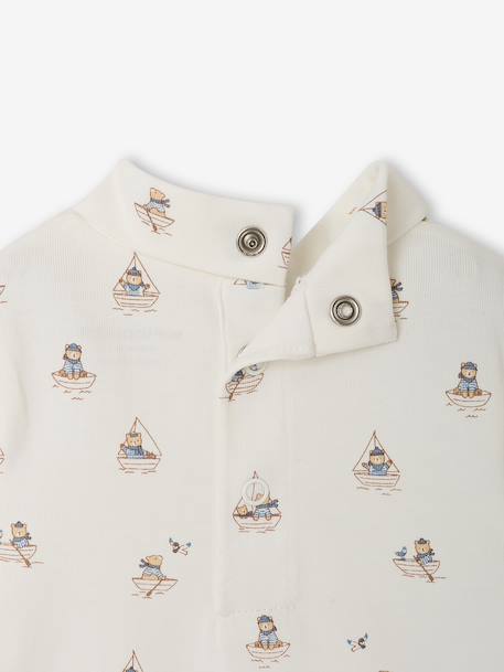 Set van 2 babybody's met col ecru - vertbaudet enfant 