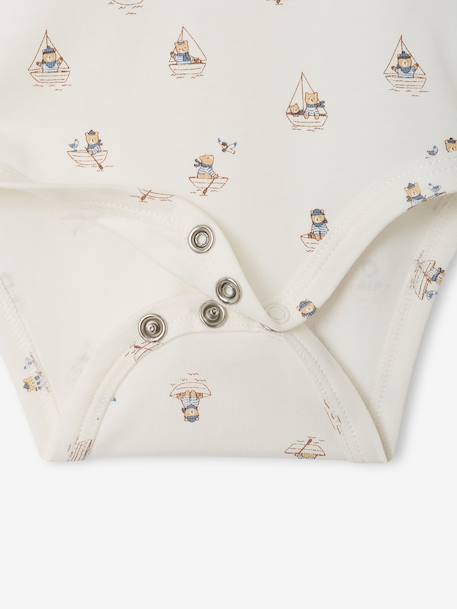 Set van 2 babybody's met col ecru - vertbaudet enfant 