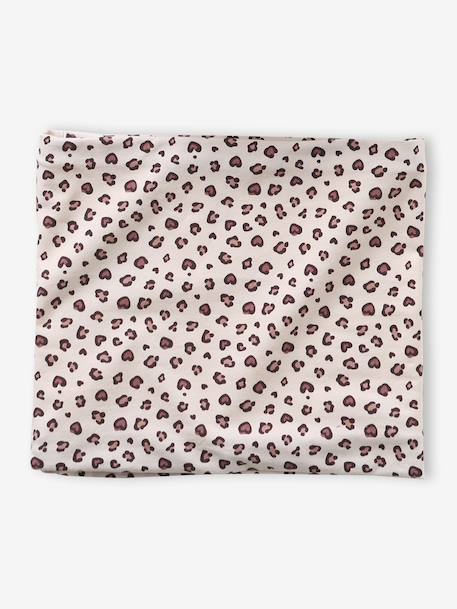 Meisjesset muts en colsjaal van jersey beige - vertbaudet enfant 