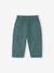 Wijde babybroek voor jongens beige+smaragdgroen - vertbaudet enfant 