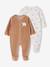 Set van 2 boxpakken voor baby's cappuccino+lichtroze+saliegroen - vertbaudet enfant 