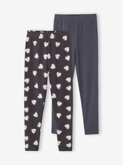-Set van 2 Basics meisjesleggings