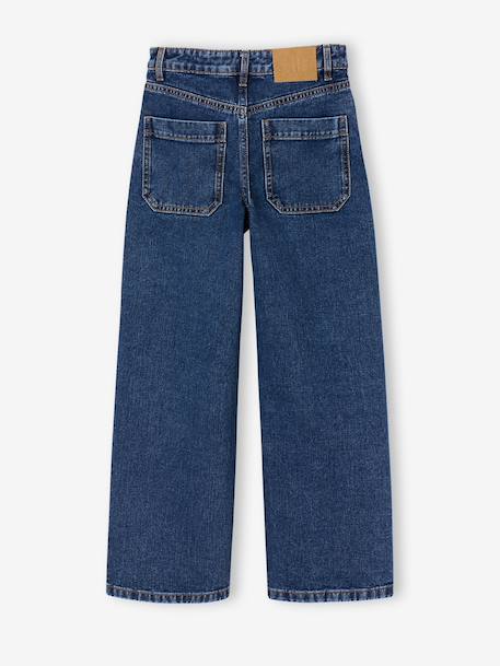 Losse jeans voor meisjes JONEN denimgrijs+donkerblauw+middenblauw - vertbaudet enfant 