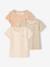 Set van 3 meisjesshirts met korte mouw beige - vertbaudet enfant 